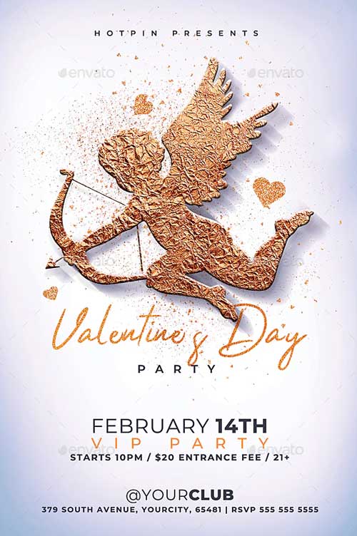 Elegant Valentines Day Flyer Template
