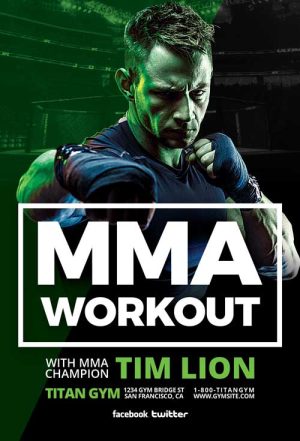 Free MMA Sports Flyer Template