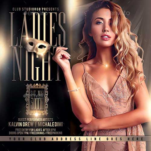 Ladies Night Event Flyer Template