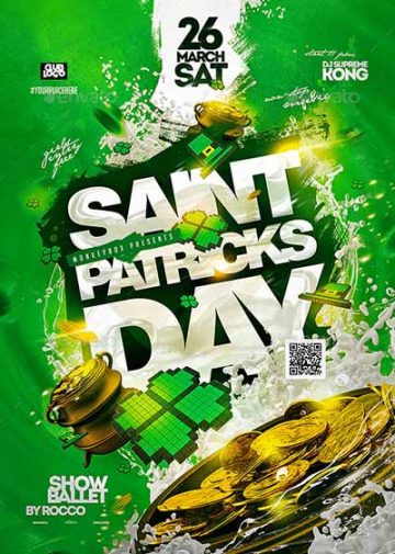 Saint Patricks Day Party Event Flyer Template