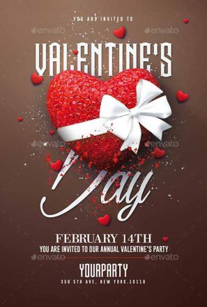 V-Day Party Flyer Template