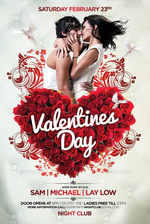 Valentines Day Party Event Flyer Template