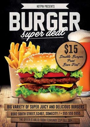 Burger Super Deal Flyer Template