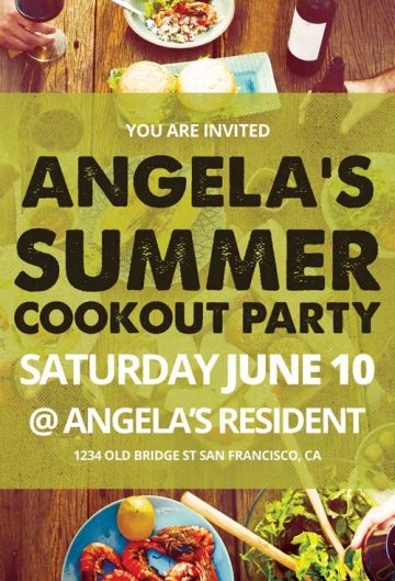 Cookout Event Free Flyer Template
