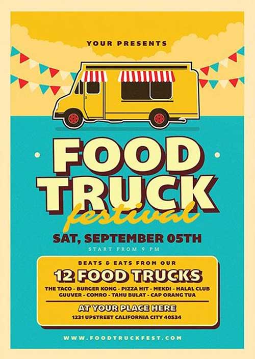 Food Truck Event Flyer Template