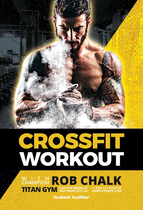 Free Crossfit Workout Flyer Template