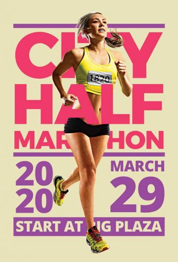 Free Marathon Flyer Template