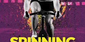 Free Spinning Workout Flyer Template