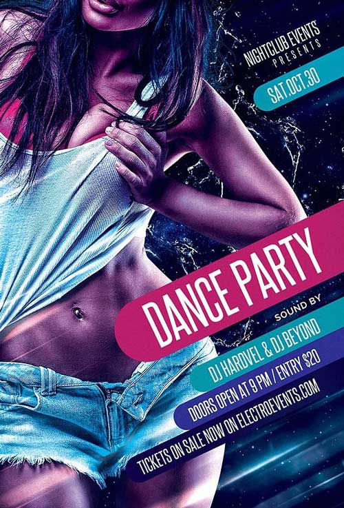 Night Club Dance Party Flyer Template