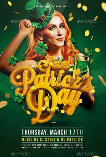 St Patricks Day Party Event Flyer Template