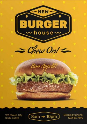 Burger House Flyer Template