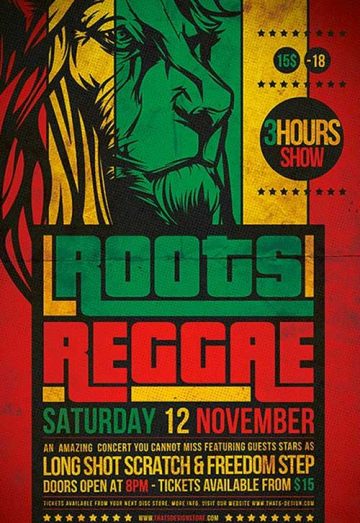 Roots Reggae Flyer Template