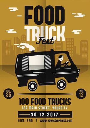 Food Truck Fest Flyer Template