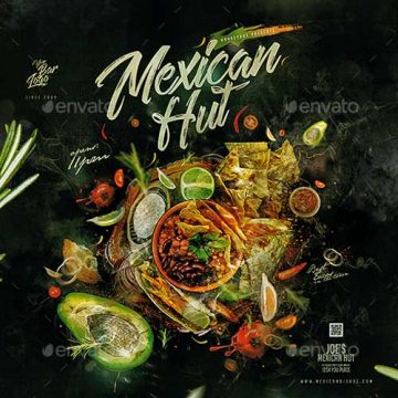 Mexican Food Menu Flyer Template