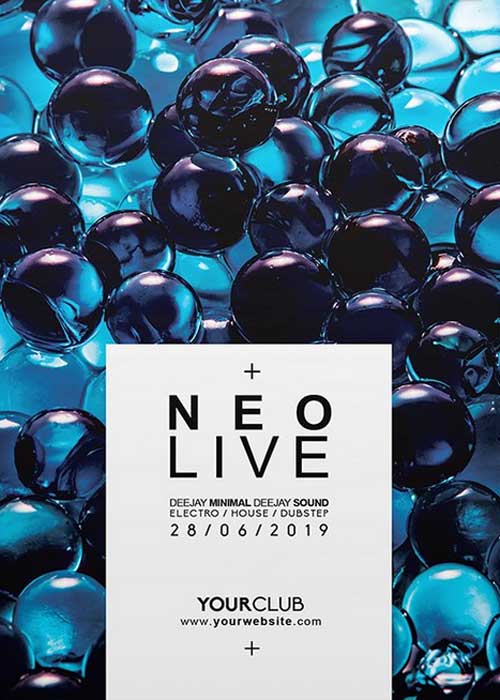Neo Live Dj Club Flyer Template