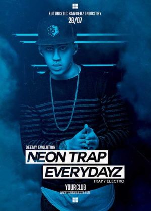 Neon Trap Everdayz Flyer Templates