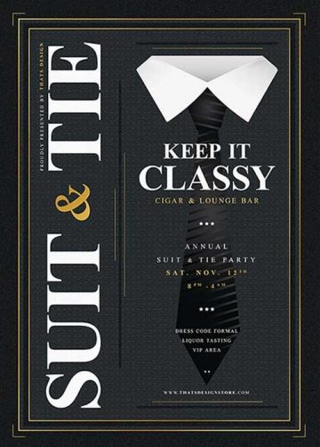 Suit and Tie Flyer Template