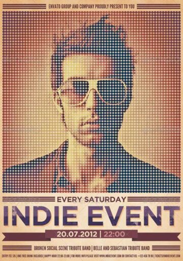 Indie Rock Event Flyer Template