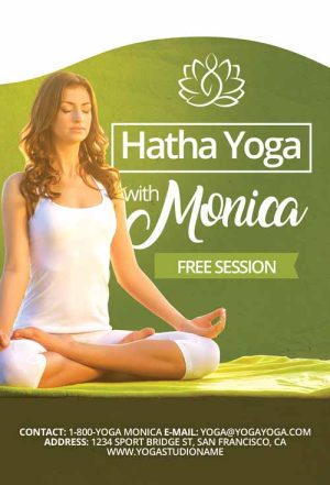 Free Yoga Flyer and Poster Template