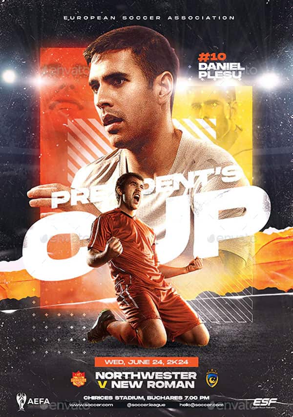 Soccer Cup PSD Flyer Template