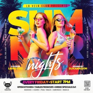 Summer Party Flyer and Instagram Template