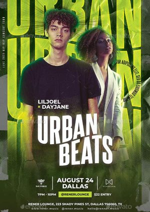 Urban Beats Party Flyer Template