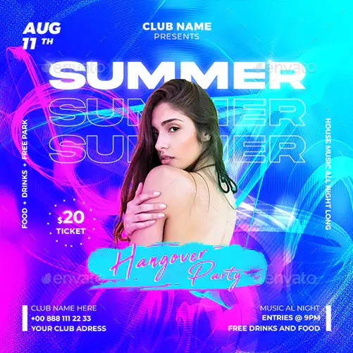 Summer Club Instagram Template