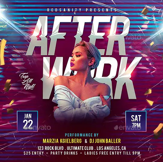After Work Party Instagram Template
