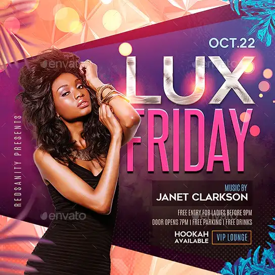 Lux Friday Party Instagram Template