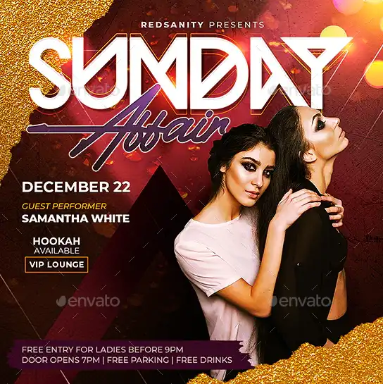 Sunday Club Party Instagram Template