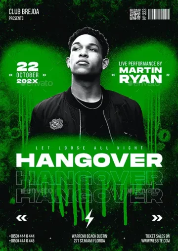 Hangover Club Party Flyer Template