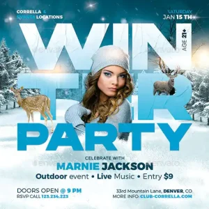 Winter Party Instagram Template