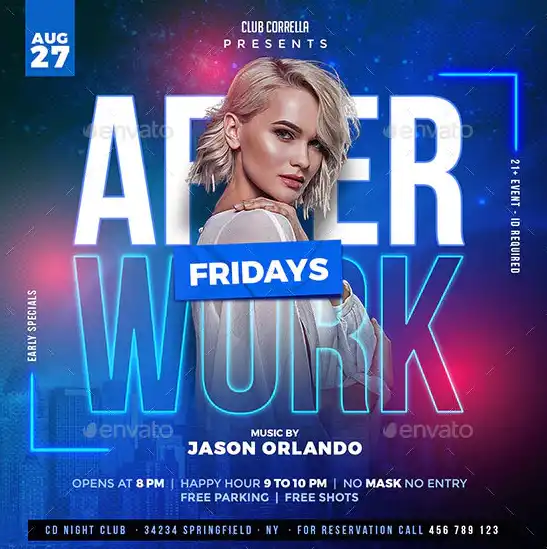 After Work Party Instagram Template