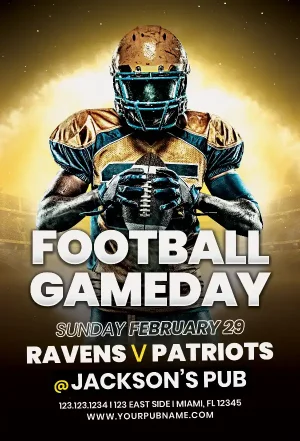 Free Football Gameday Flyer Template