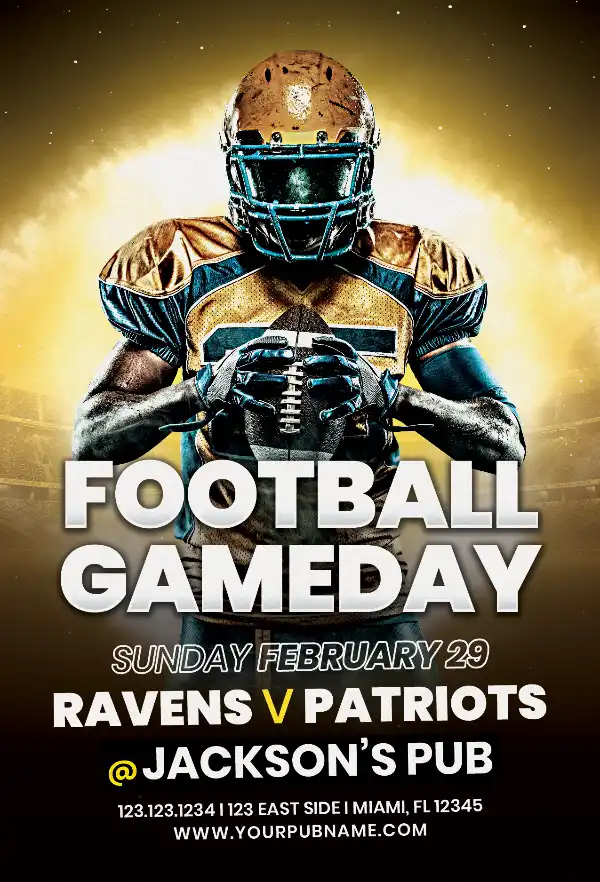Free Football Gameday Flyer Template