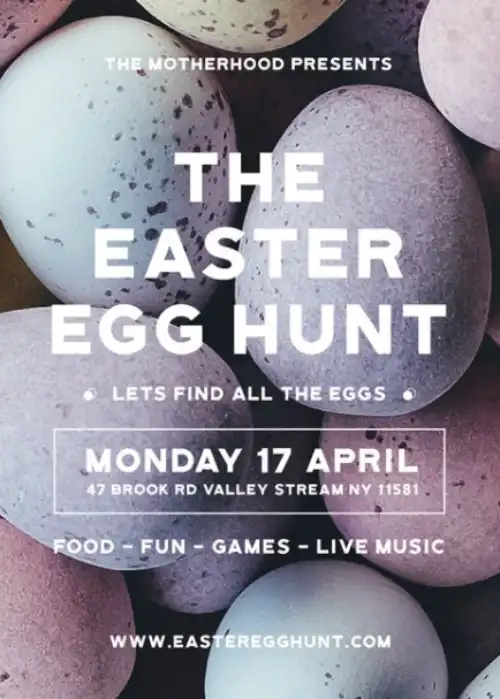 Modern Easter Egg Hunt Flyer Template