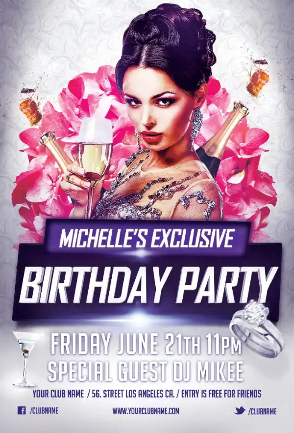 Exclusive Birthday Flyer Template