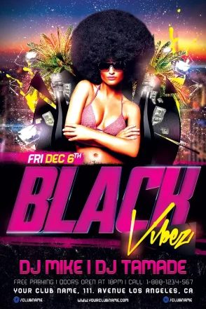 Black Vibes Flyer Template