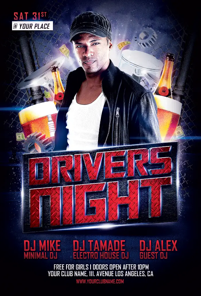 Drivers Night Flyer Template
