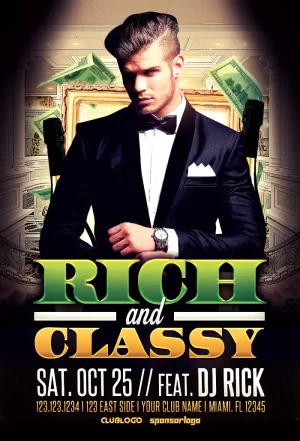 Rich & Classy Party Flyer Template
