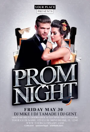 Prom Night Event Flyer Template