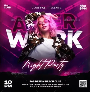 After Work Night Club Instagram Template