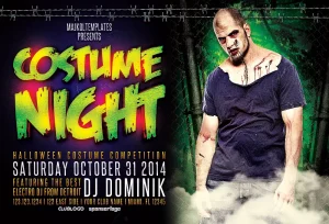 Free Halloween Costume Party Flyer Template