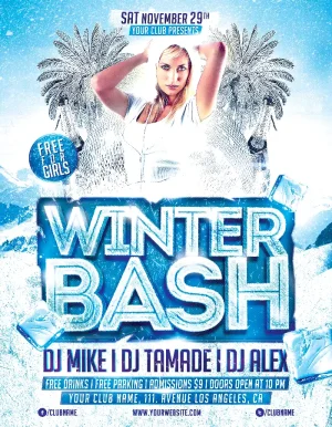 Winter Bash Poster Template