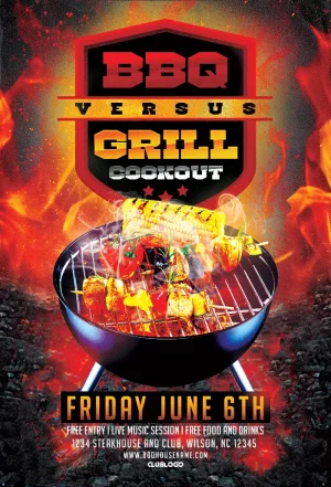Barbecue Cookout Flyer Template