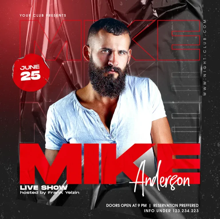 DJ Music Night Instagram Template