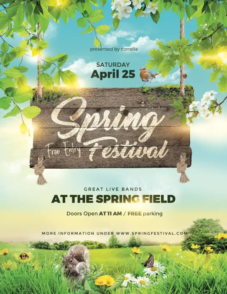 Spring Festival Poster Template
