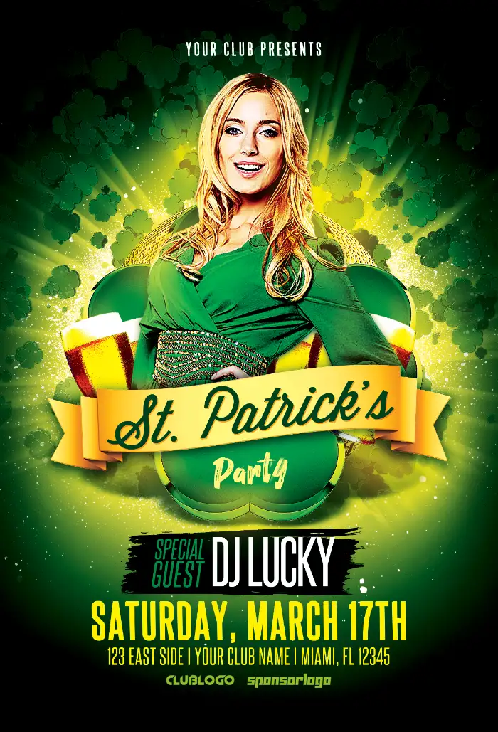 St. Patrick’s Party Flyer Template