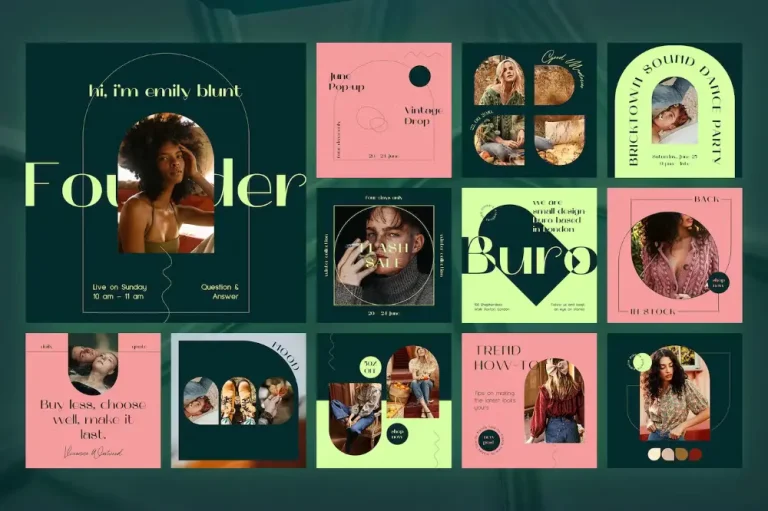 Blogging and Lifestyle Instagram Templates Pack