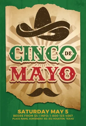 Cinco De Mayo Party Free Flyer Template